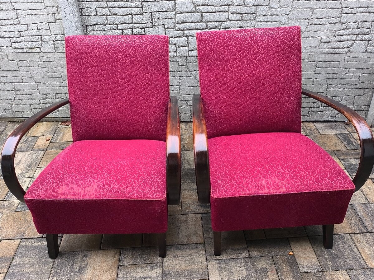 Prodám starožitné křesla HALABALA - 8