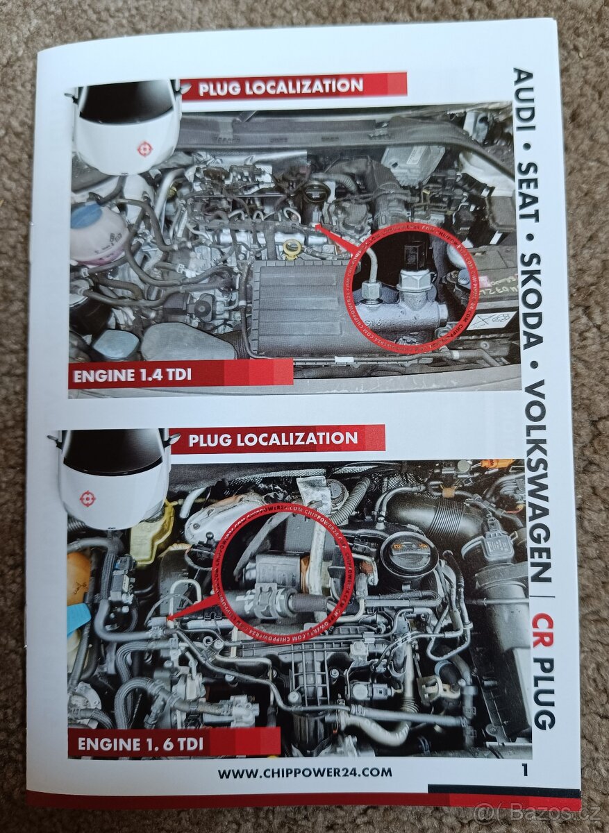 Chip box Škoda,VW, Audi, Seat, motor TDI - POWERBOX - 8