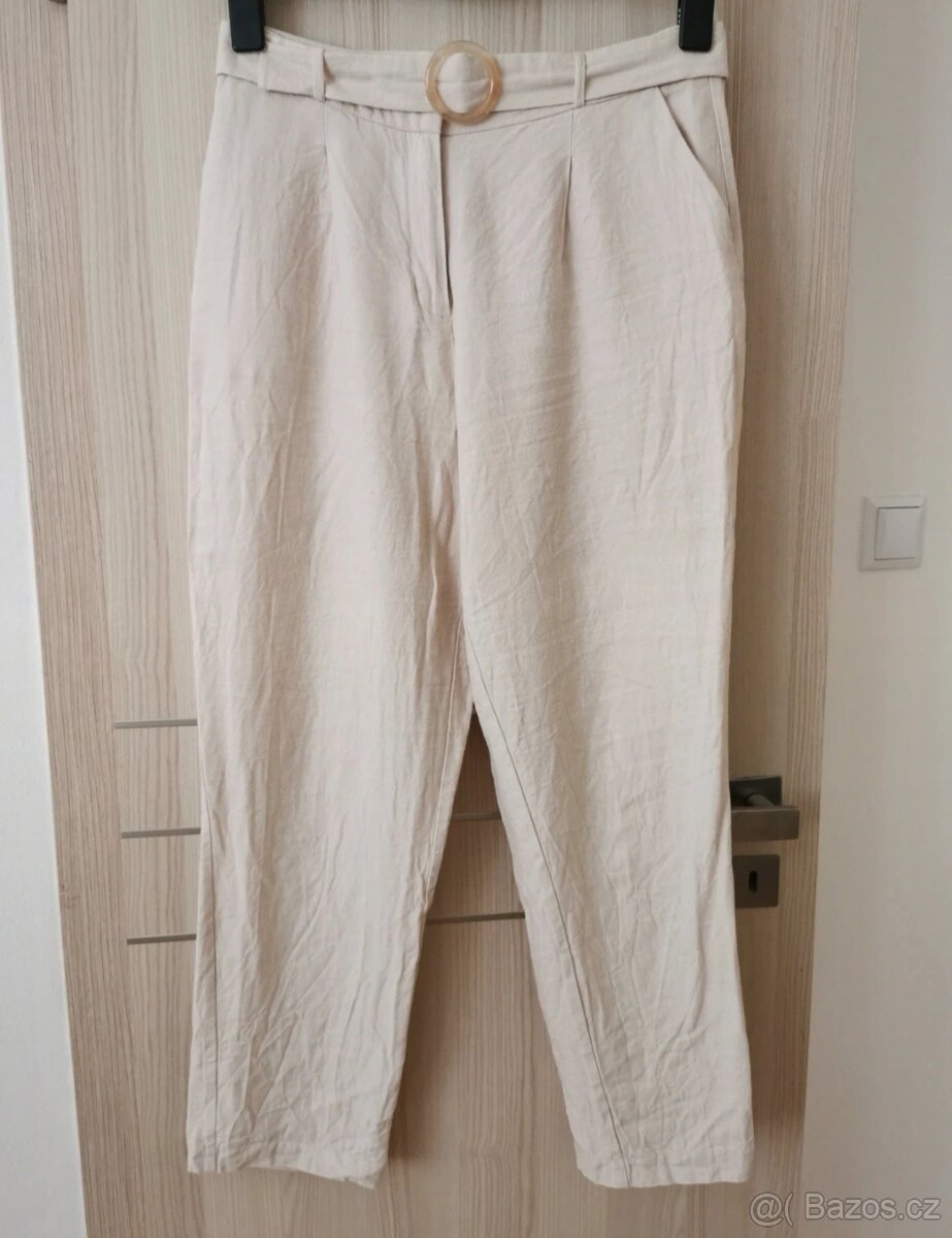 Lněný letní kostým dámský vel. M - 8