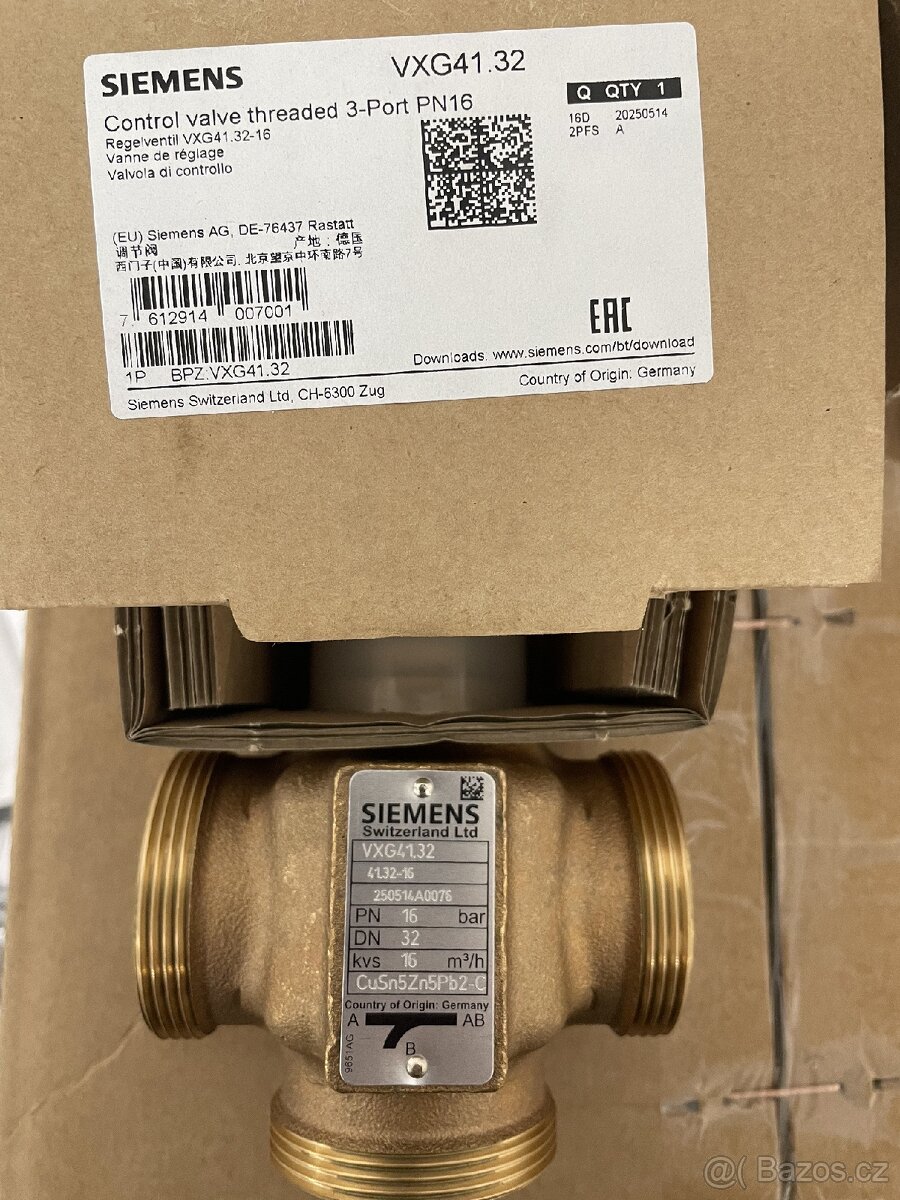 Siemens směšovač VXG 41.32-16 a pohon SAX 61.03 NOVÉ - 8