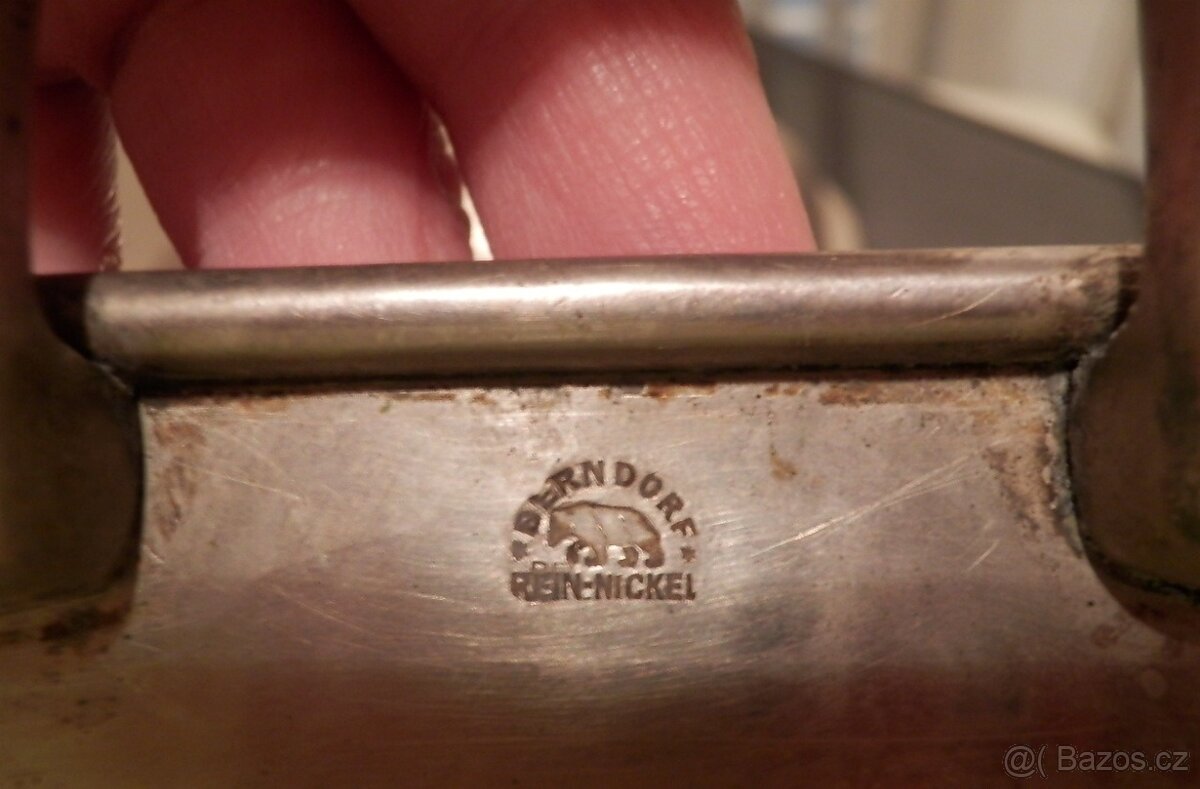 Starožitný Pekáč s poklopem zn.Berndorf Rein Nickel - 8