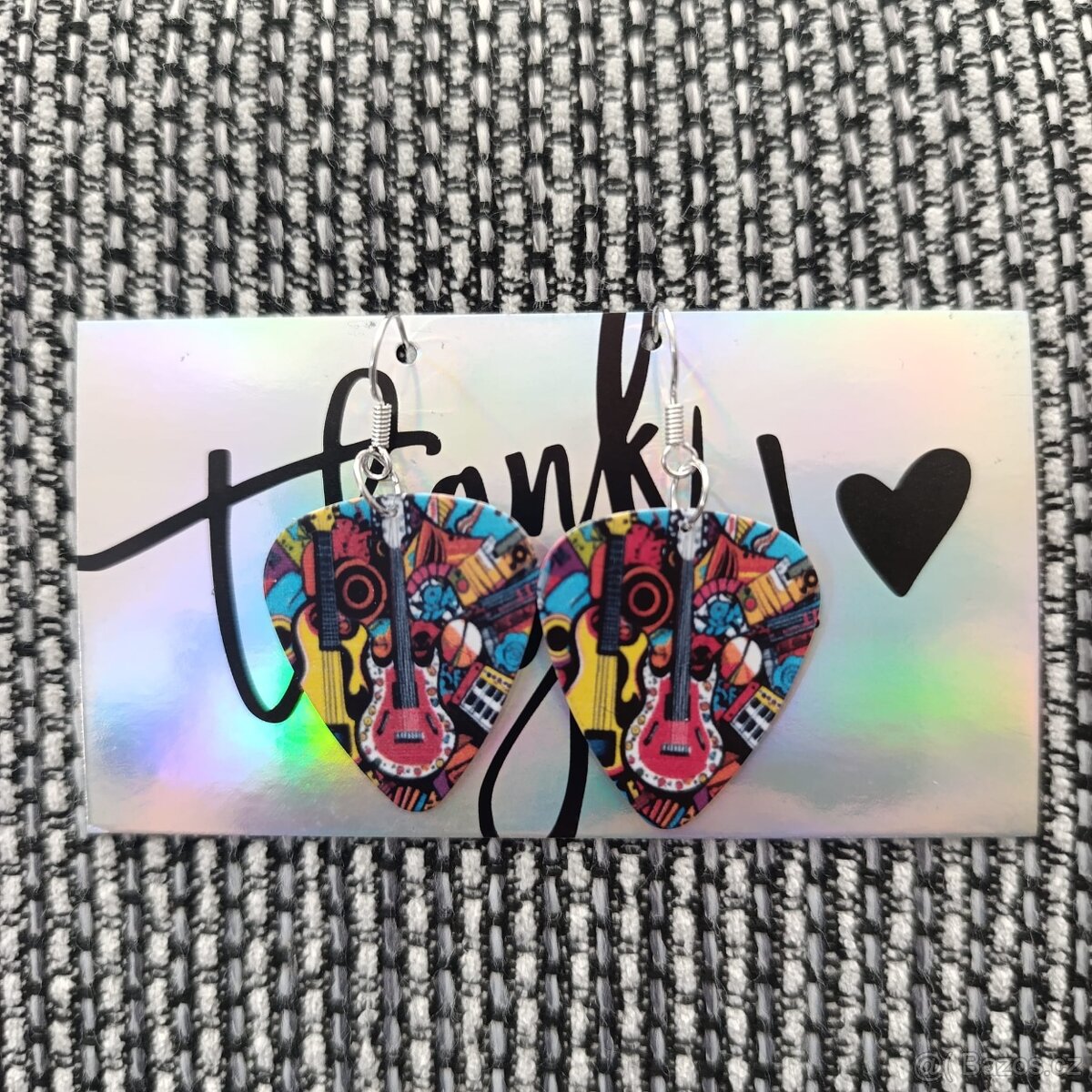 Náušnice z kytarových trsátek - 8