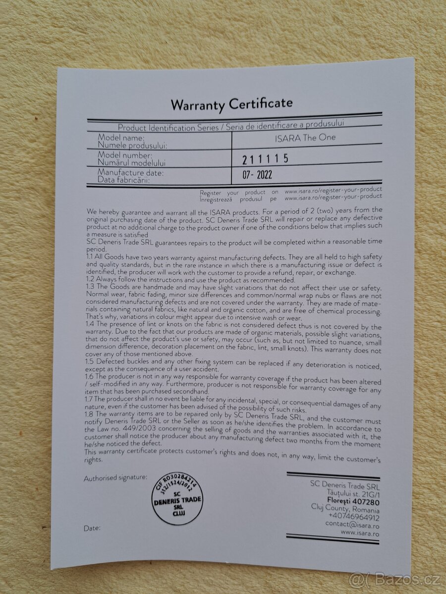 ZÁNOVNÍ rostoucí ergonomické nosítko - 8