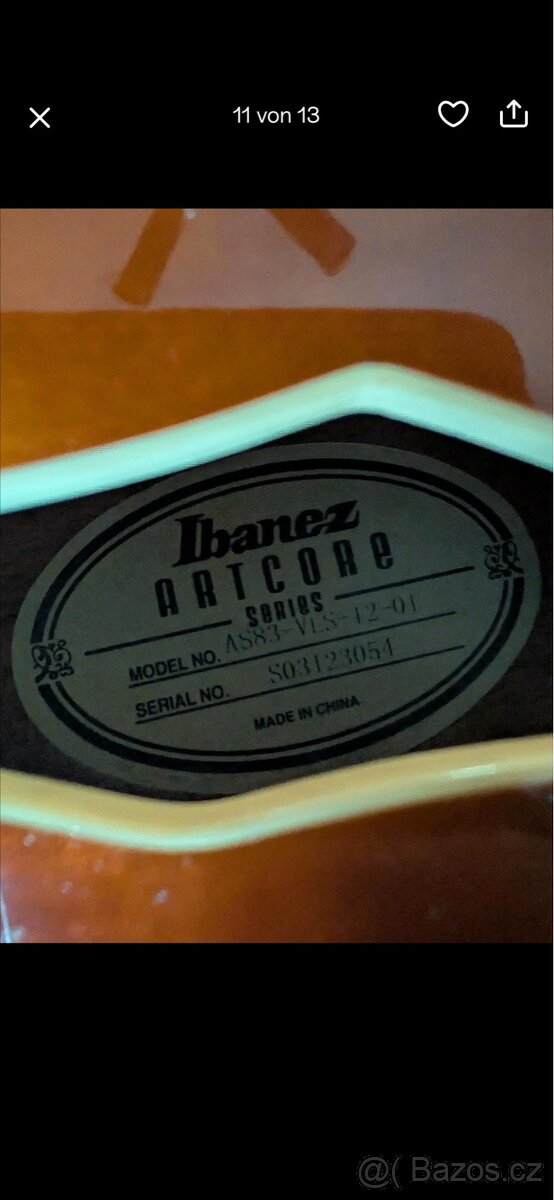 Ibanez Artcore AS83 - 8