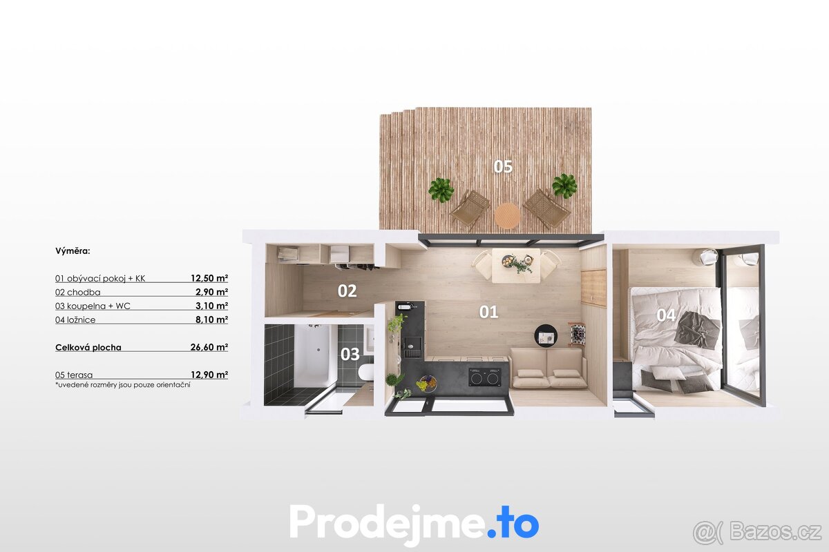 Prodej rodinného domu 2+kk, 27 m2 - Dobšice, ev.č. 100154 - 8
