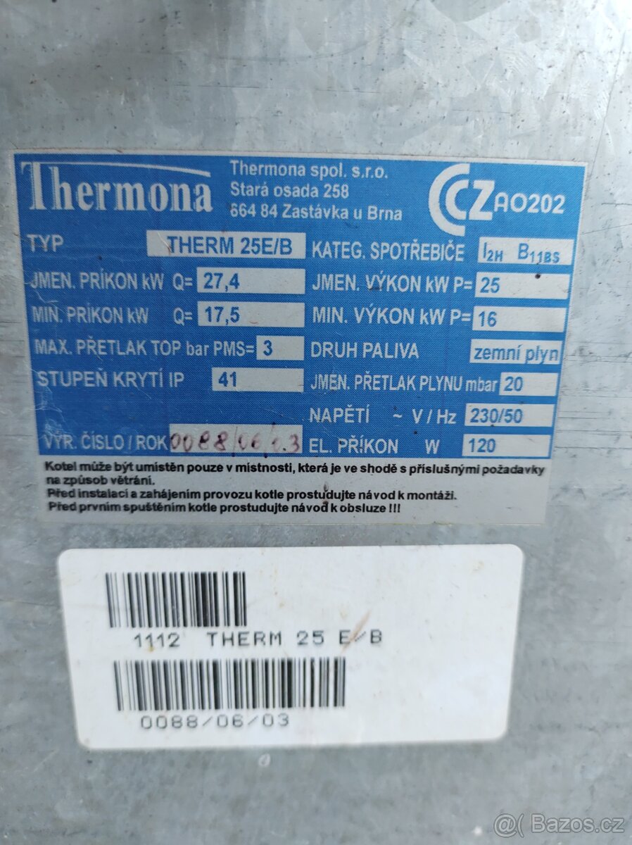 Prodám plynový kotel litinový - 8