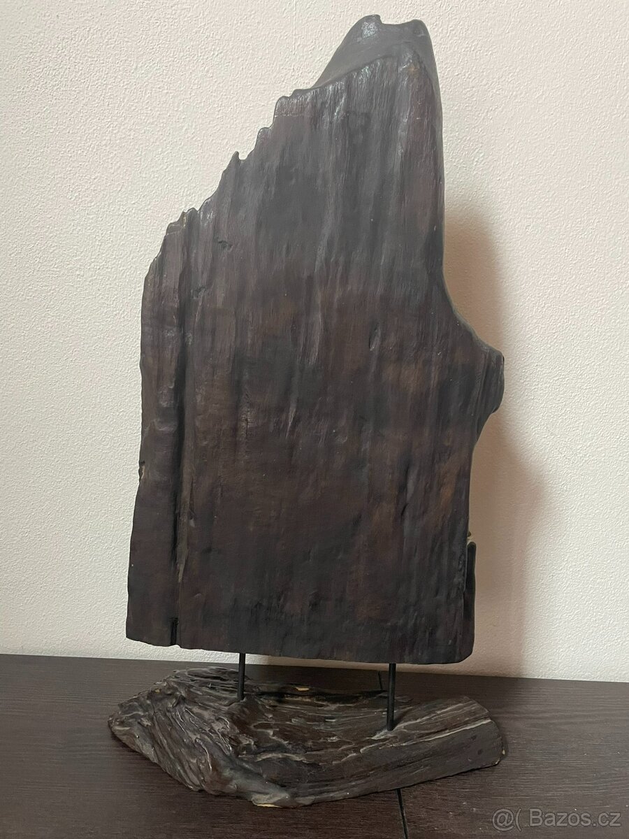 Dřevěná socha Ganéša s držákem na čajovou svíčku - 8