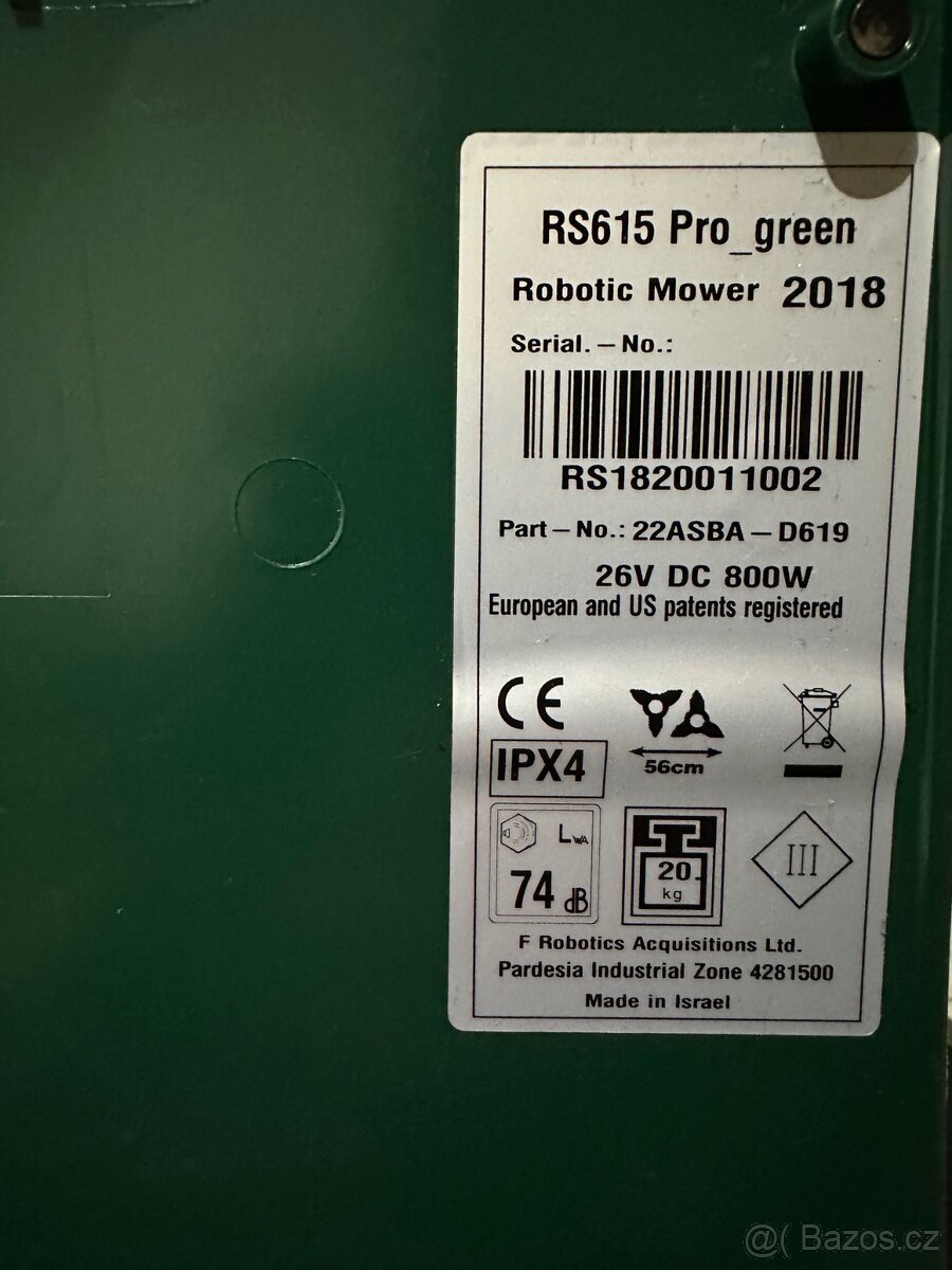 ROBOTICKÁ SEKAČKA RS615 PRO - 8