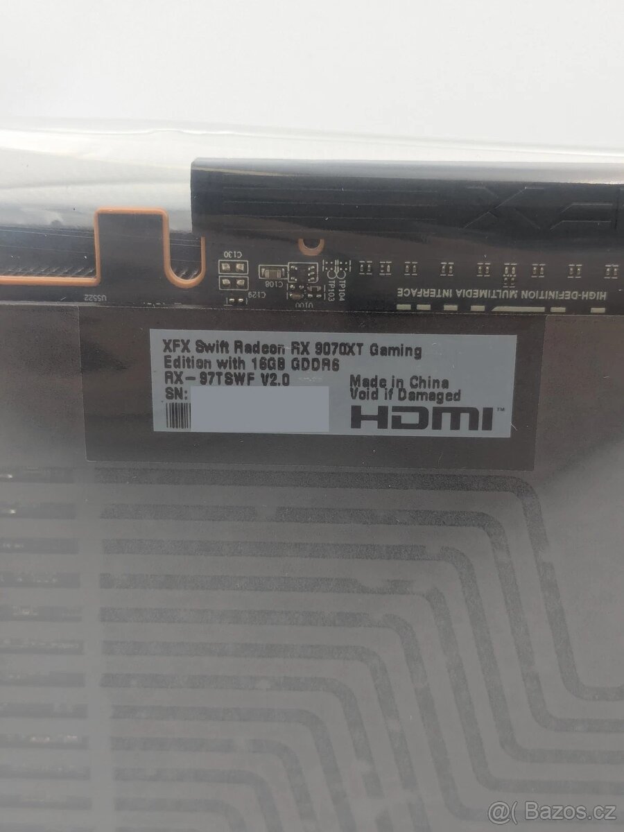 Nová GPU XFX Swift Radeon RX 9070 XT 16GB GDDR6 - 8