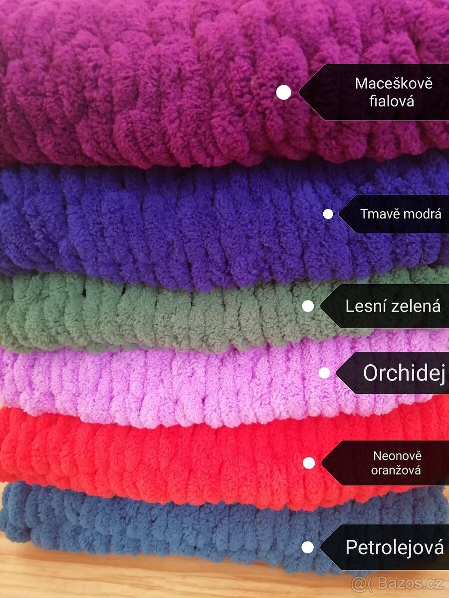 Nová měkká pletená maxi šála puffy - 8