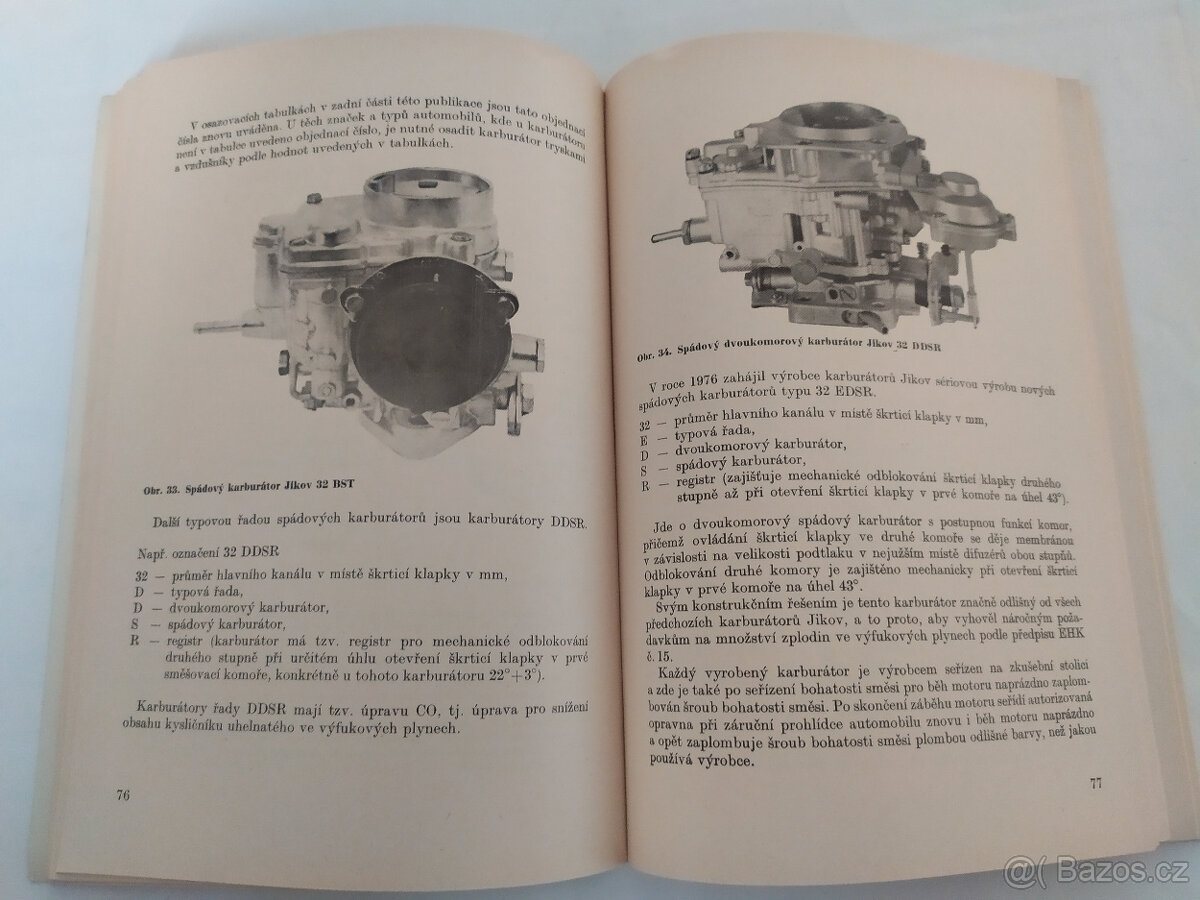 KARBURÁTORY OSOBNÍCH AUTOMOBILŮ, 1975 - 8