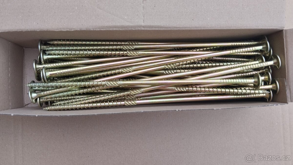 Konstrukční vruty 8x280 s talířovou hlavou, 50ks za 599,- - 8