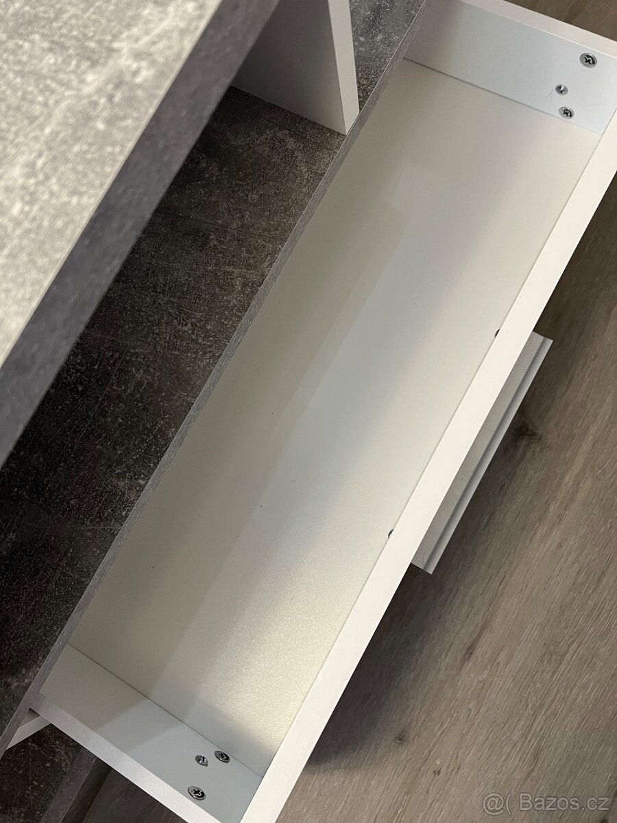 Konferenční stolek IGUAN - beton/bíla - 8