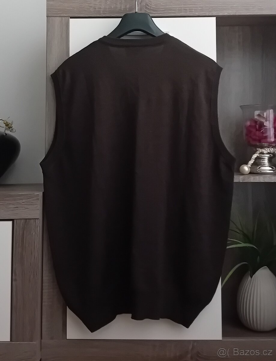 Enzo Lorenzo pánská úpletová vesta vel. L/XL vlna nová - 8