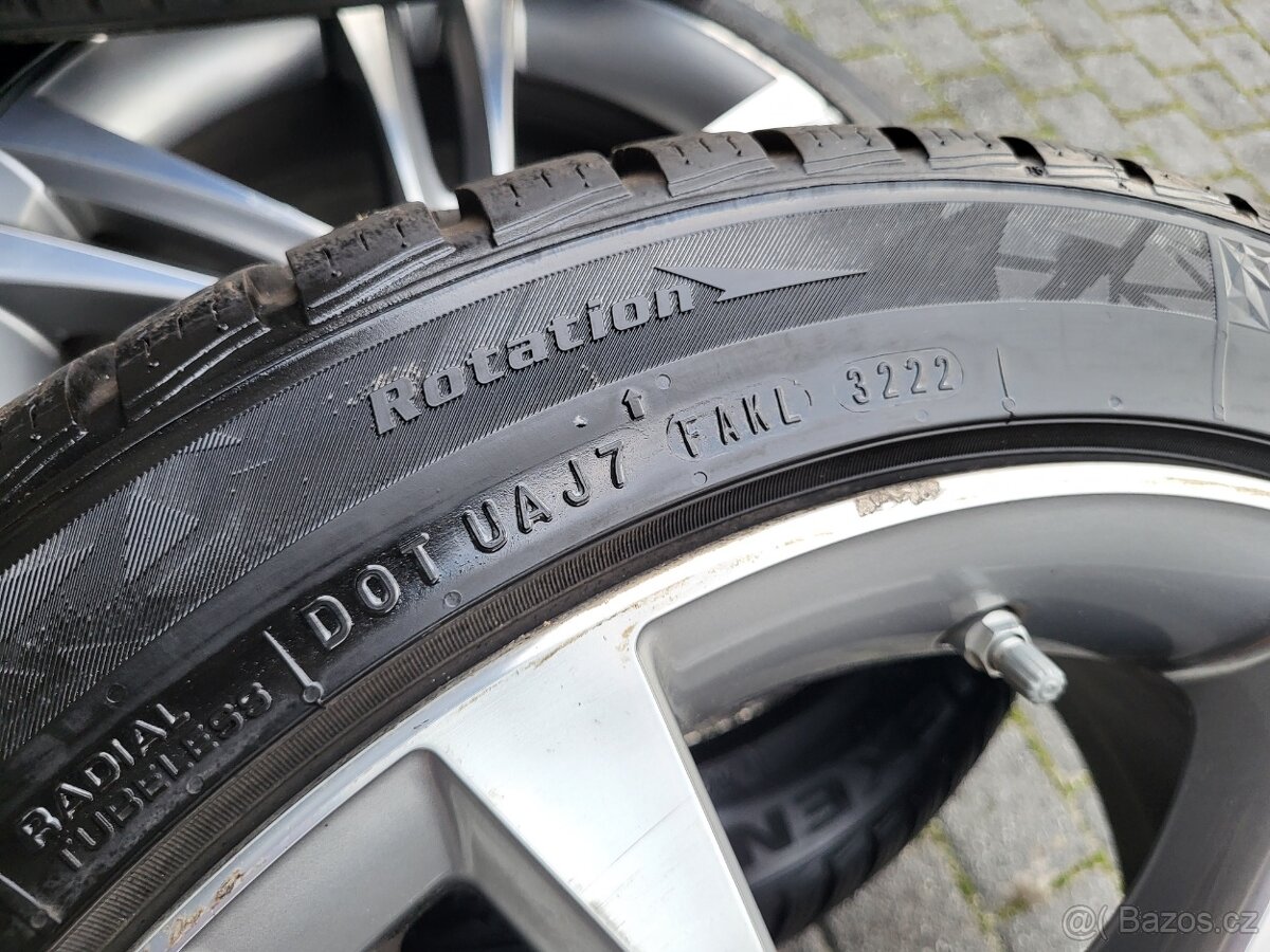 Zimní originální alu kola BMW R18, zimní pneu 225/45/R18 - 8