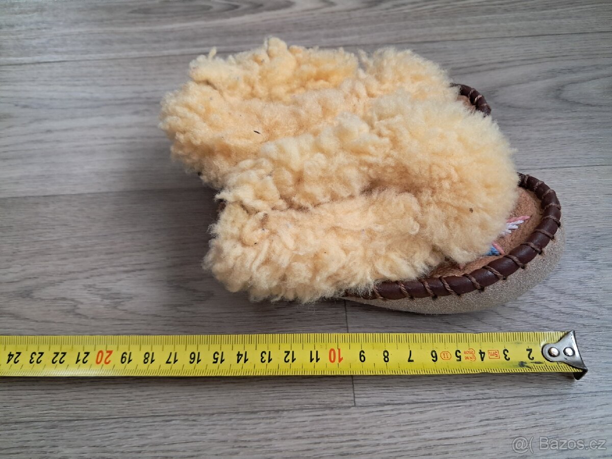 Retro dětské botičky, dřeváky - 8