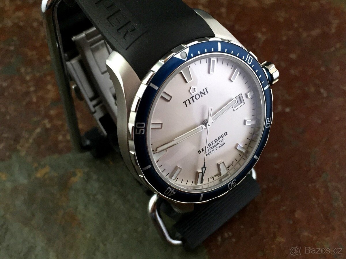 Titoni model Seascoper white - blue orig. hodinky, stav NOVÉ - 8