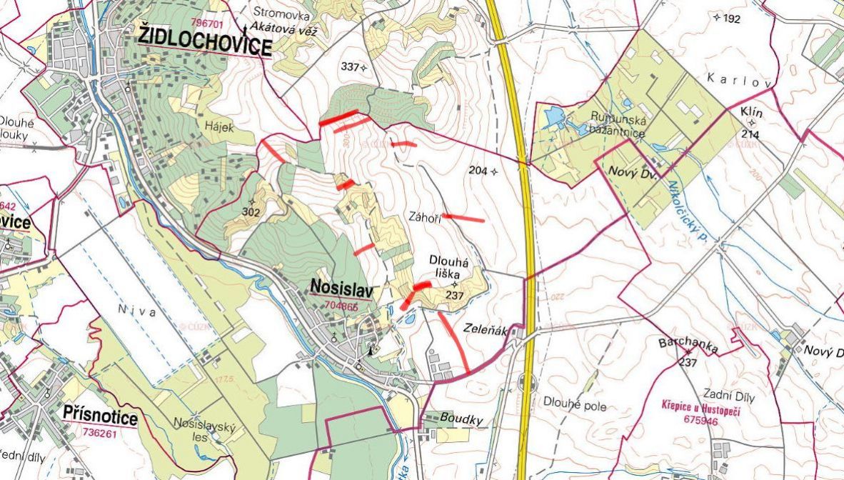 Zemědělská půda, prodej, Nosislav, Brno-venkov - 8