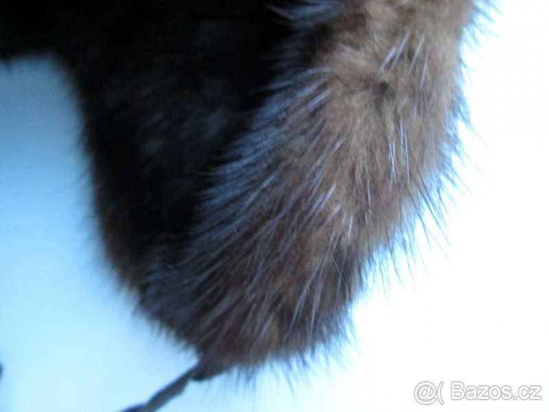 Čepice, ušanka dámská, norek a kůže - 8