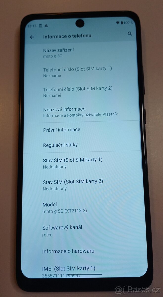 Prodám Motorola Moto G 5G 6GB/128GB, Stav A - 8