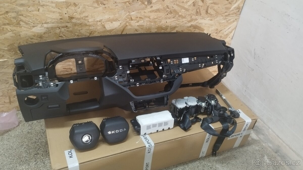 Airbagová sada Škoda fabia 4 s originální deskou - 8