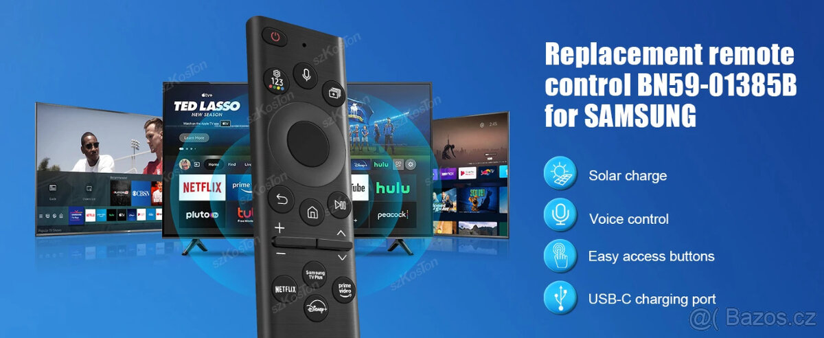 Dálkový ovladač pro Tv SAMSUNG solární nabíjení a hlas.ovlád - 8