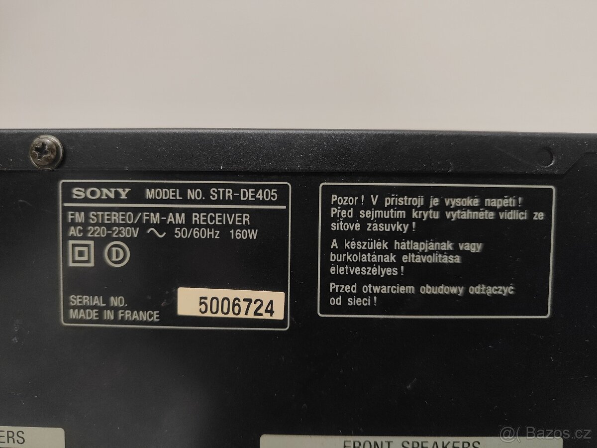 Receiver SONY STR-DE 405 - 8