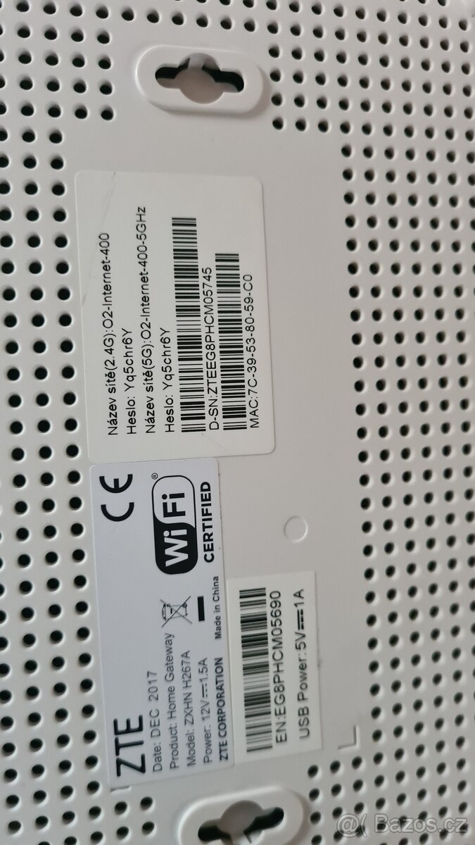 Modem VDSL wifi router O2 - 8