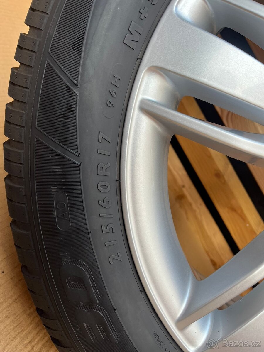 Alu originální kola Audi Q3 215/60 R17 5x112❄️ - 8