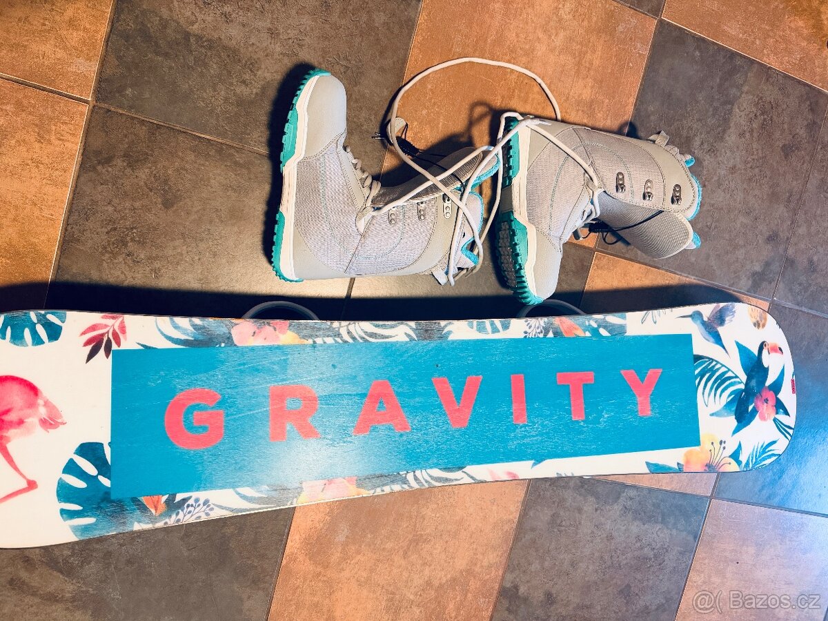 Prodám set Gravity vel.140 + snb boty gravity vel.38.5 - 8