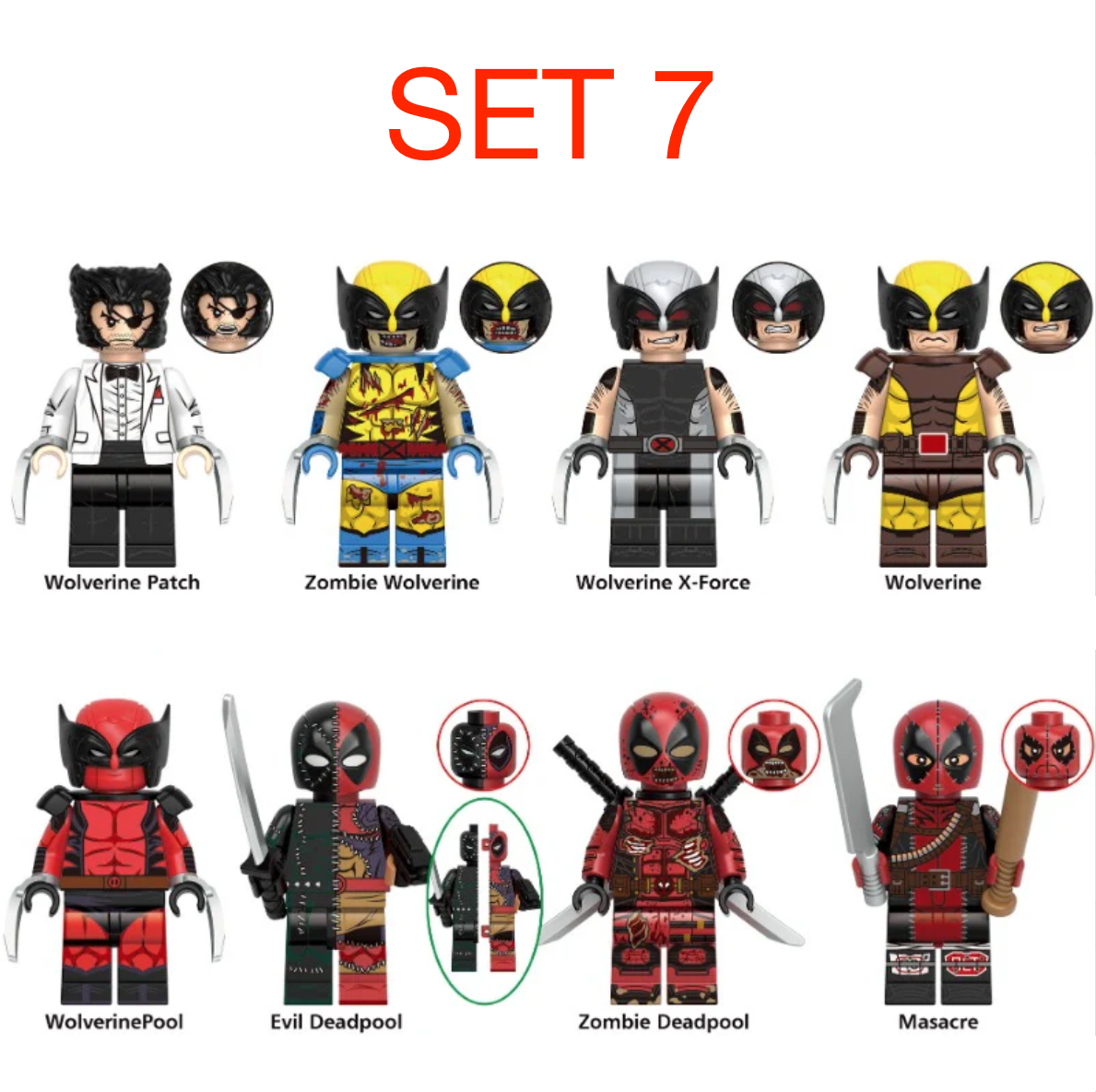 Figúrky Superhrdinovia (8ks) typ lego 2 - nové - 8