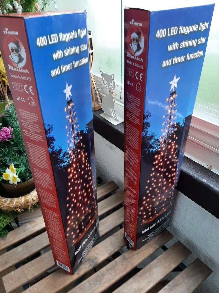 Venkovní světelný strom s hvězdou strom 400 LED 3,2x2,2m - 8