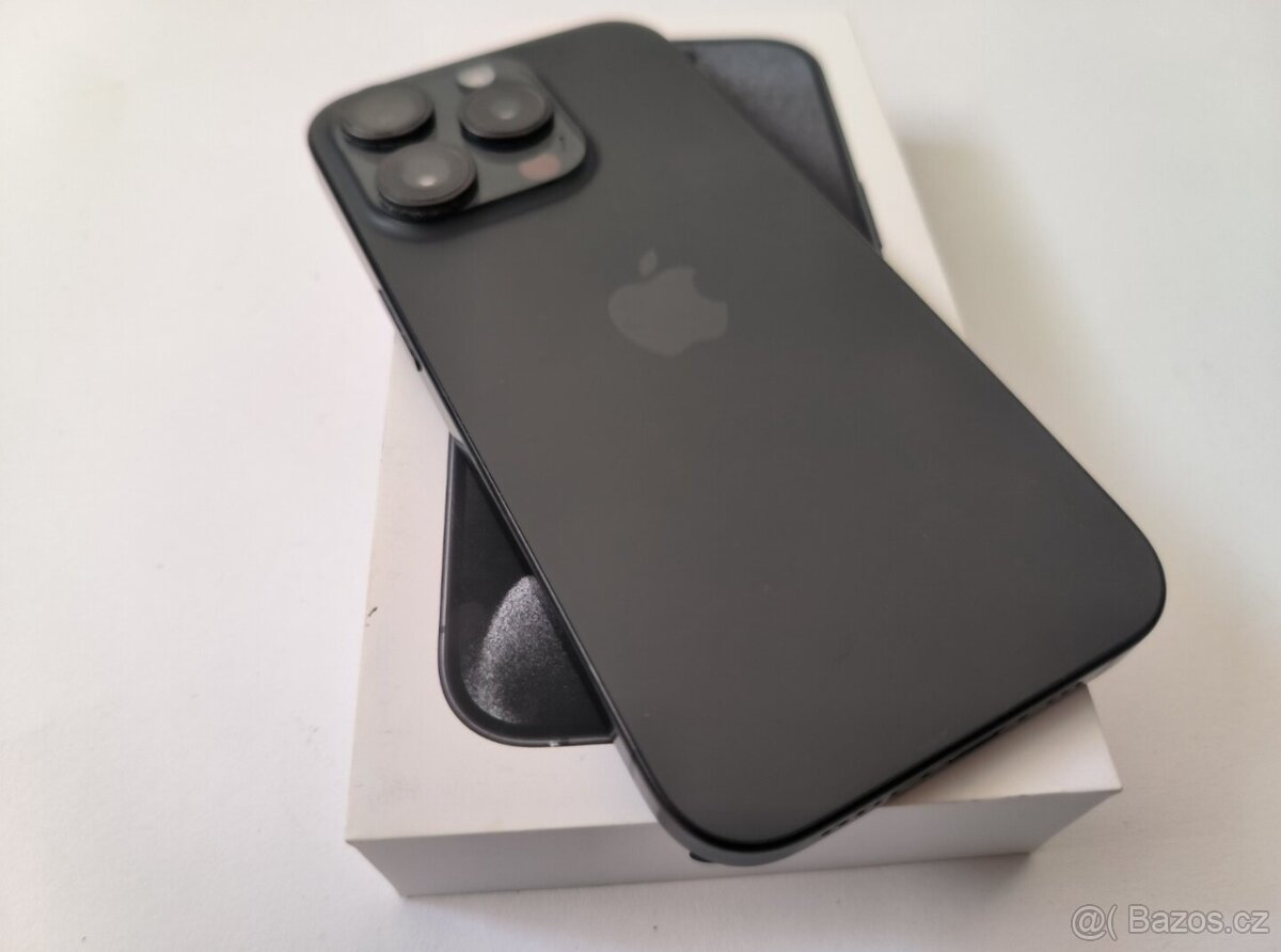 apple iphone 15 PRO 128gb Black Titanium / Batéria 87% - 8