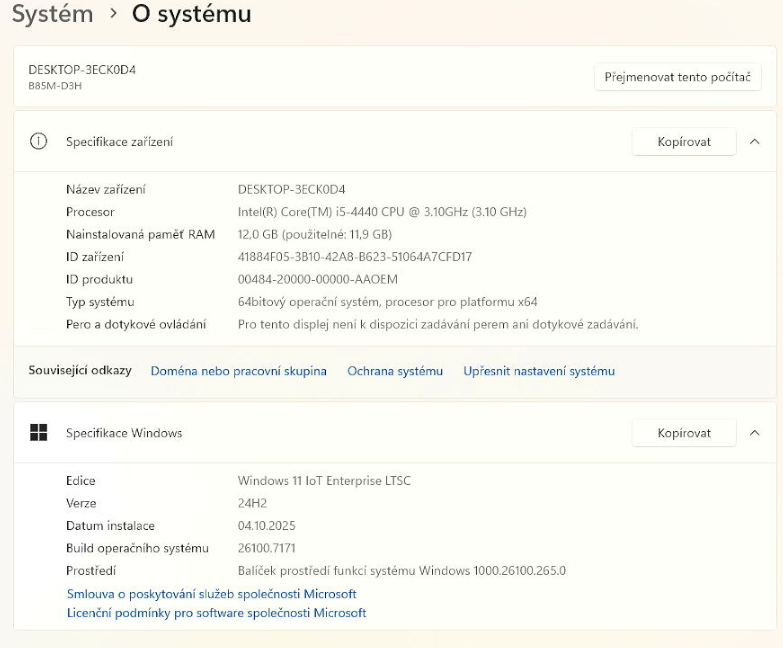 Herní PC Intel i5 , 12GB RAM, 240GB SSD, Nvidia GTX 650 Ti - 8
