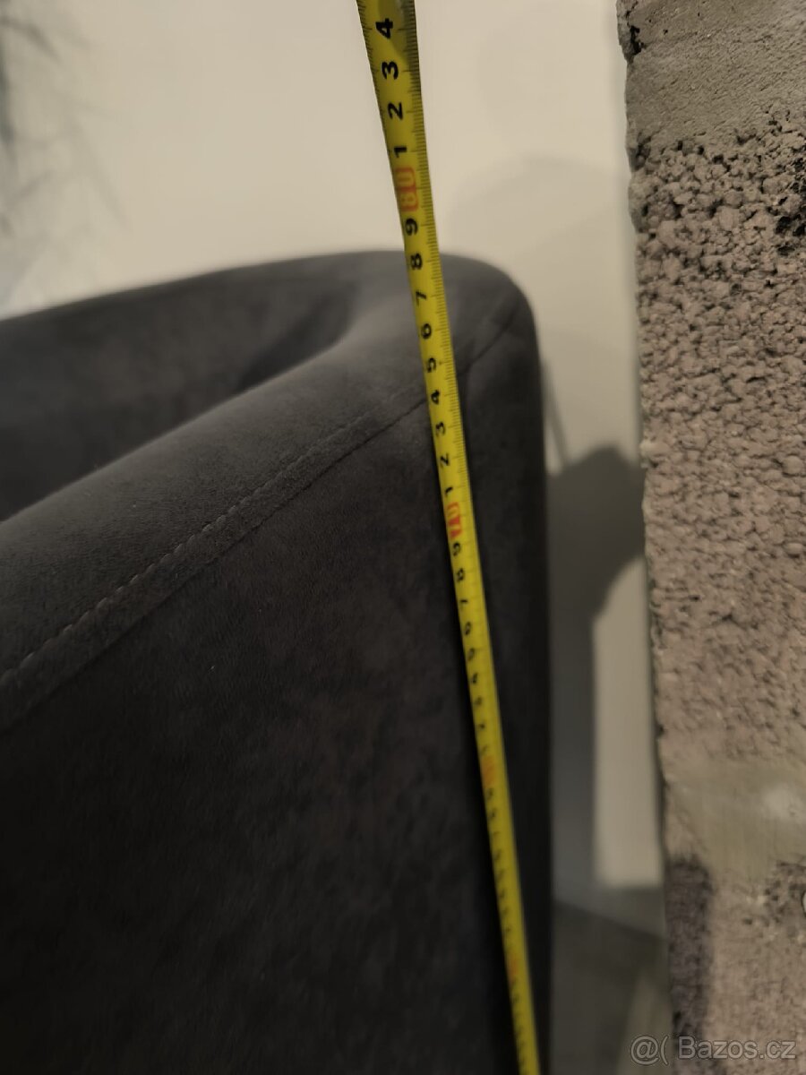 Klubové křeslo - šedé - 8