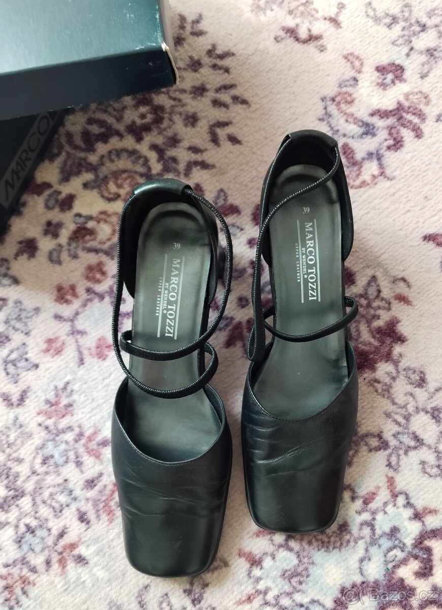 Dámské sandálky, polobotky, vel. 39, Marco Tozzi, jak NEW - 8