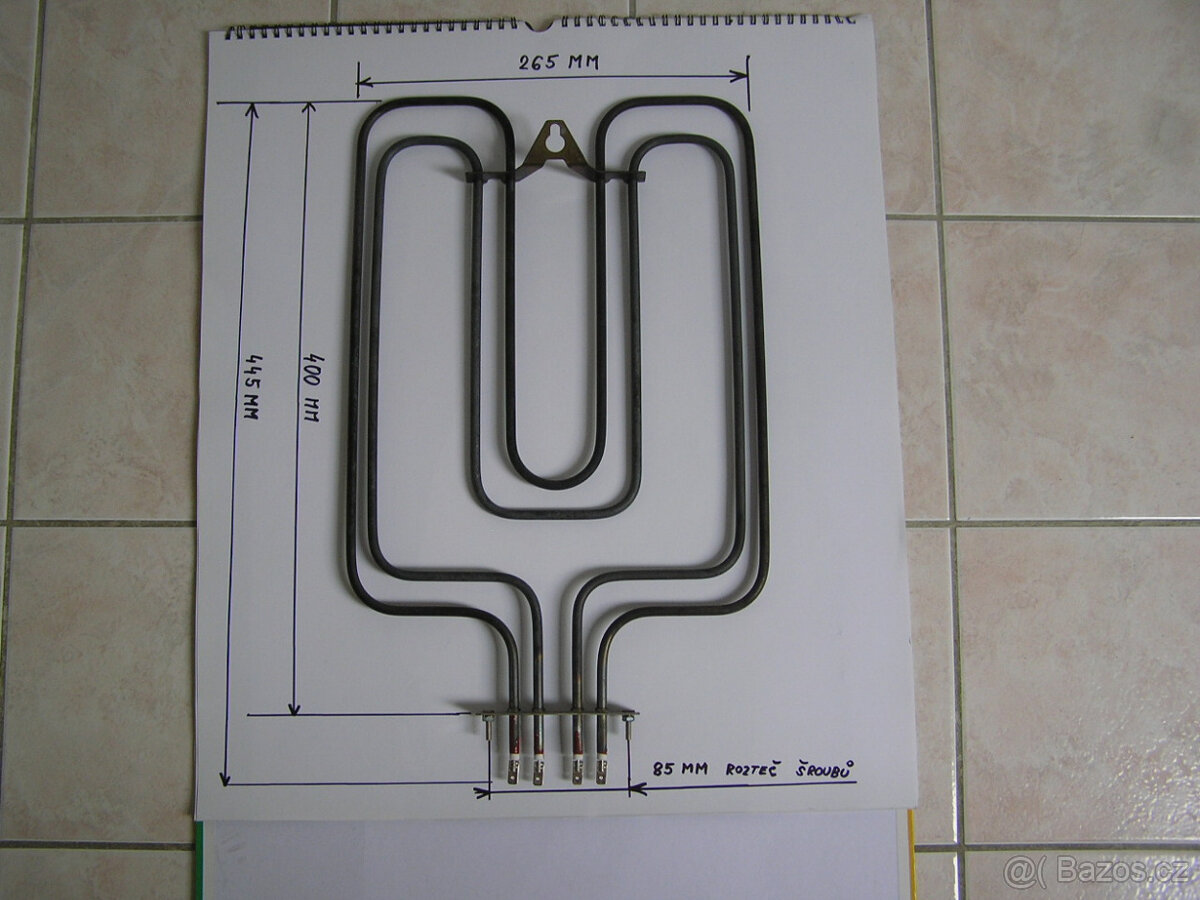 Sporákové topné těleso horní s grilem - 8