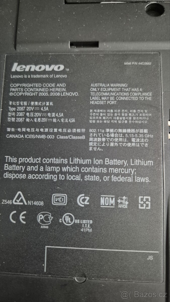 Lenovo ThinkPad T500 8 GB RAM, 256 GB SSD - 8