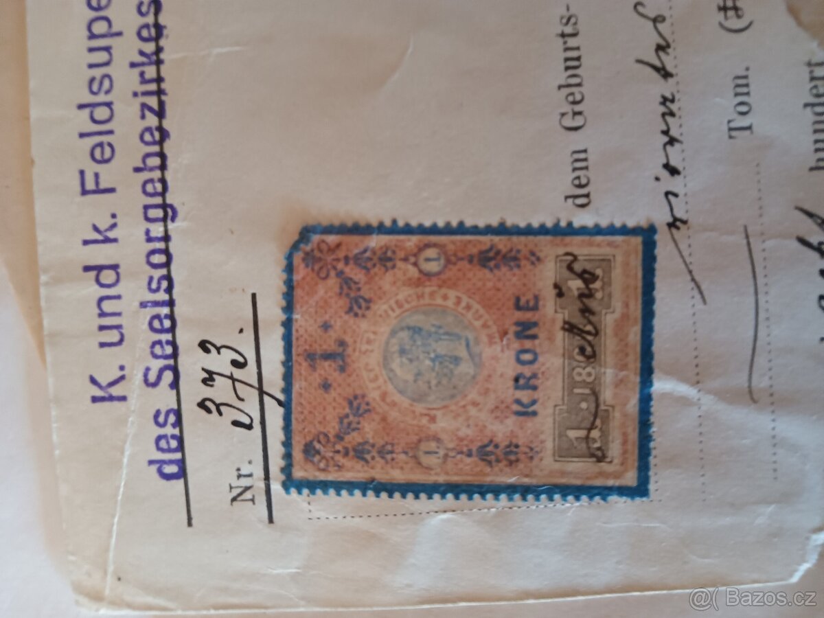 3 díl☺️mix různých dokumentů pohlednic a známek - 8