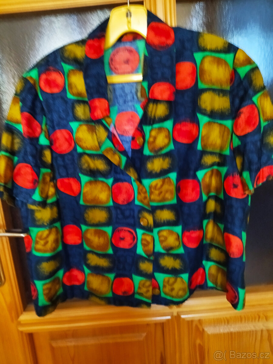 retro košilové halenky, saka, tuniky - 8