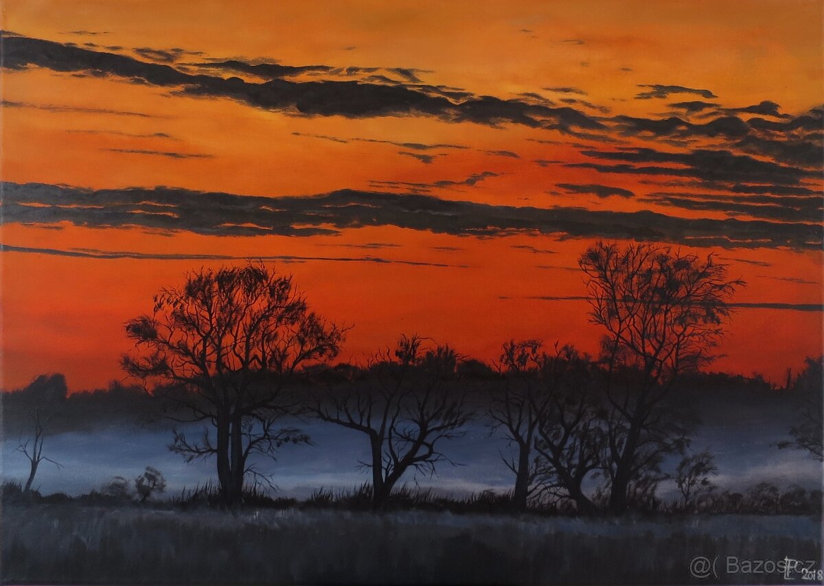 Ručně malovaný obraz – Stromy - 8