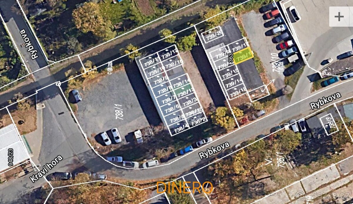 NA PRODEJ | Řadová garáž | Rybkova | Brno - Veveří | 17 m2 - 8