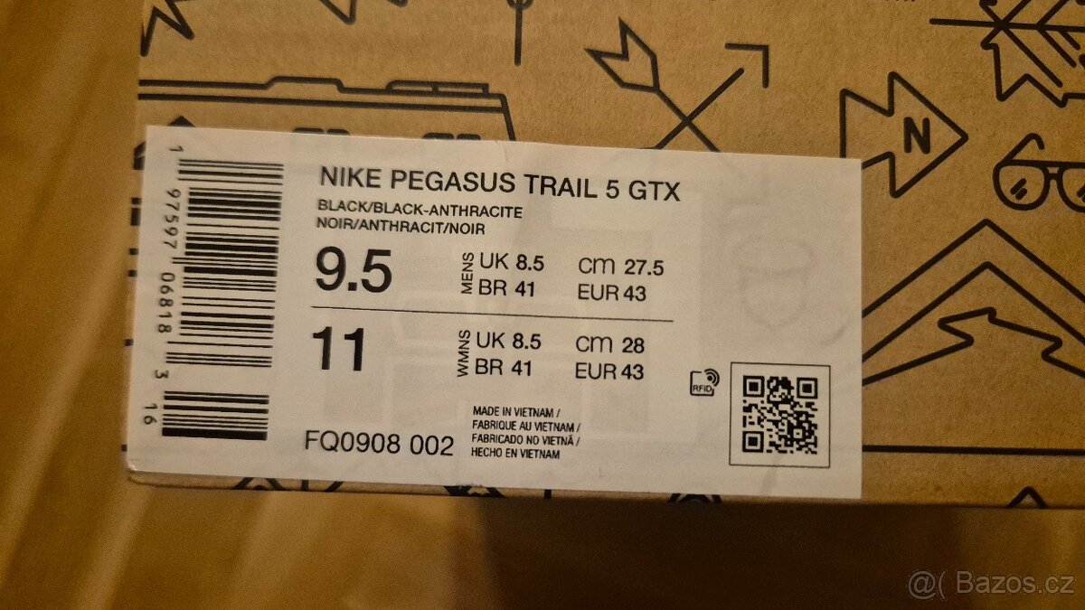 Trailové boty Nike Pegasus 5 GTX, vel. 43, nové - 8