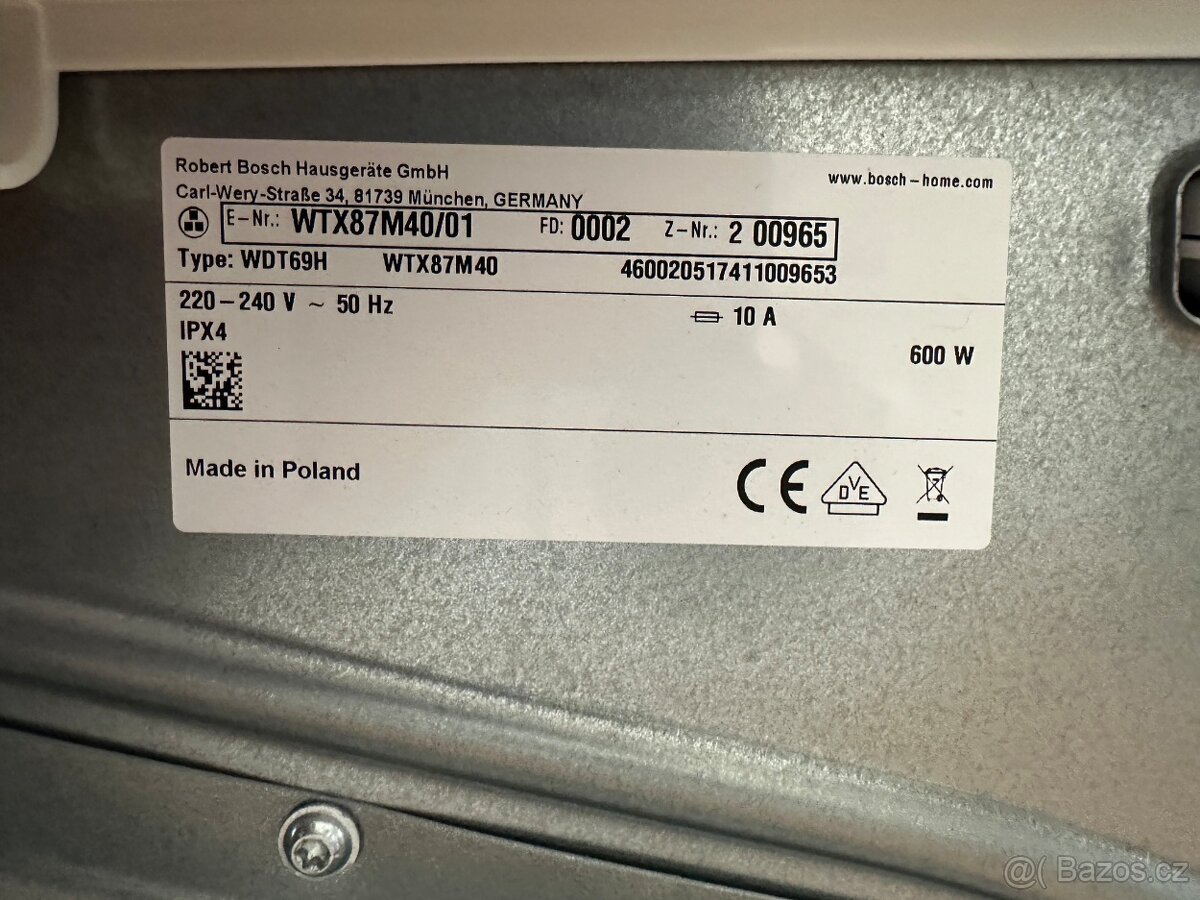 Sušička prádla Bosch (298) - 8