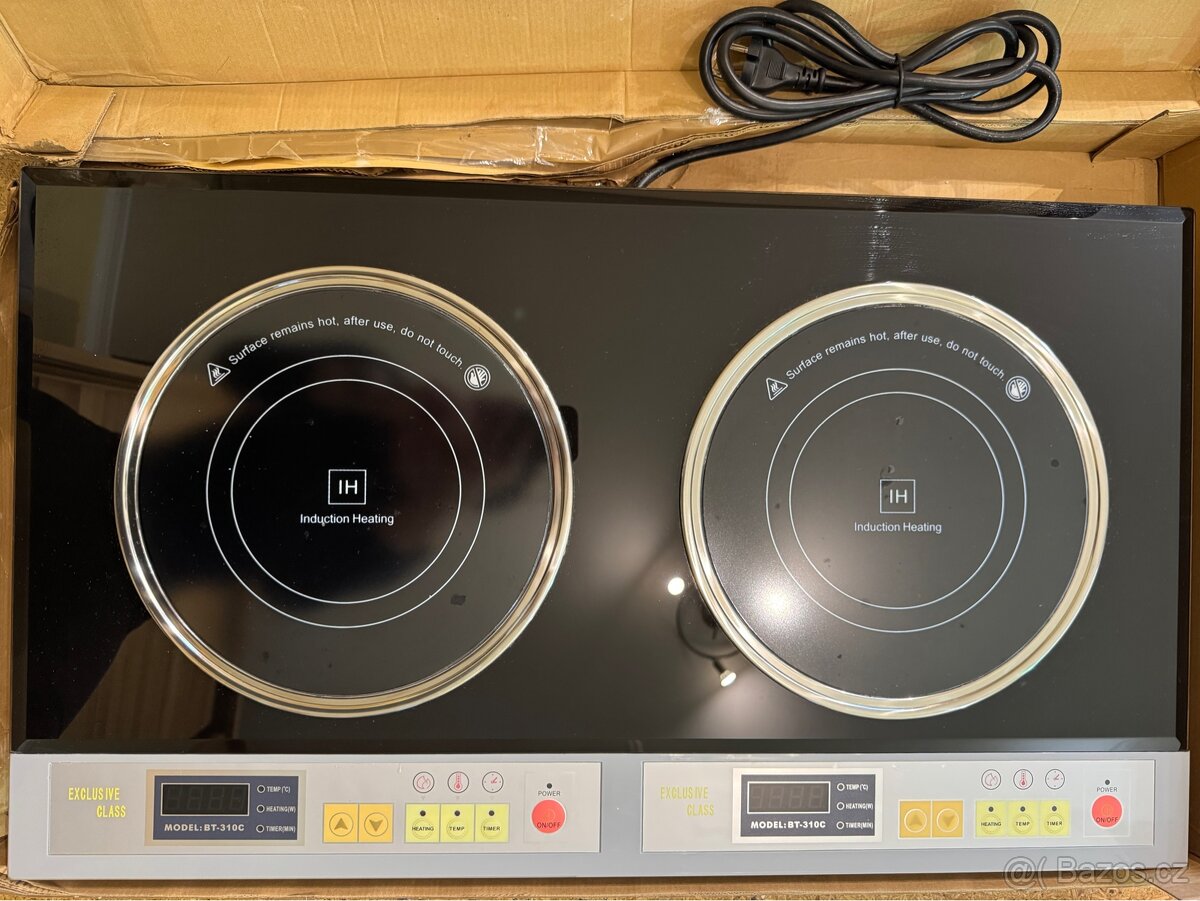 Indukční deska s dvěmi plotýnkami - 8