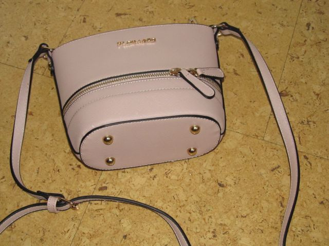 Kabelka malá béžová se zipy - 8