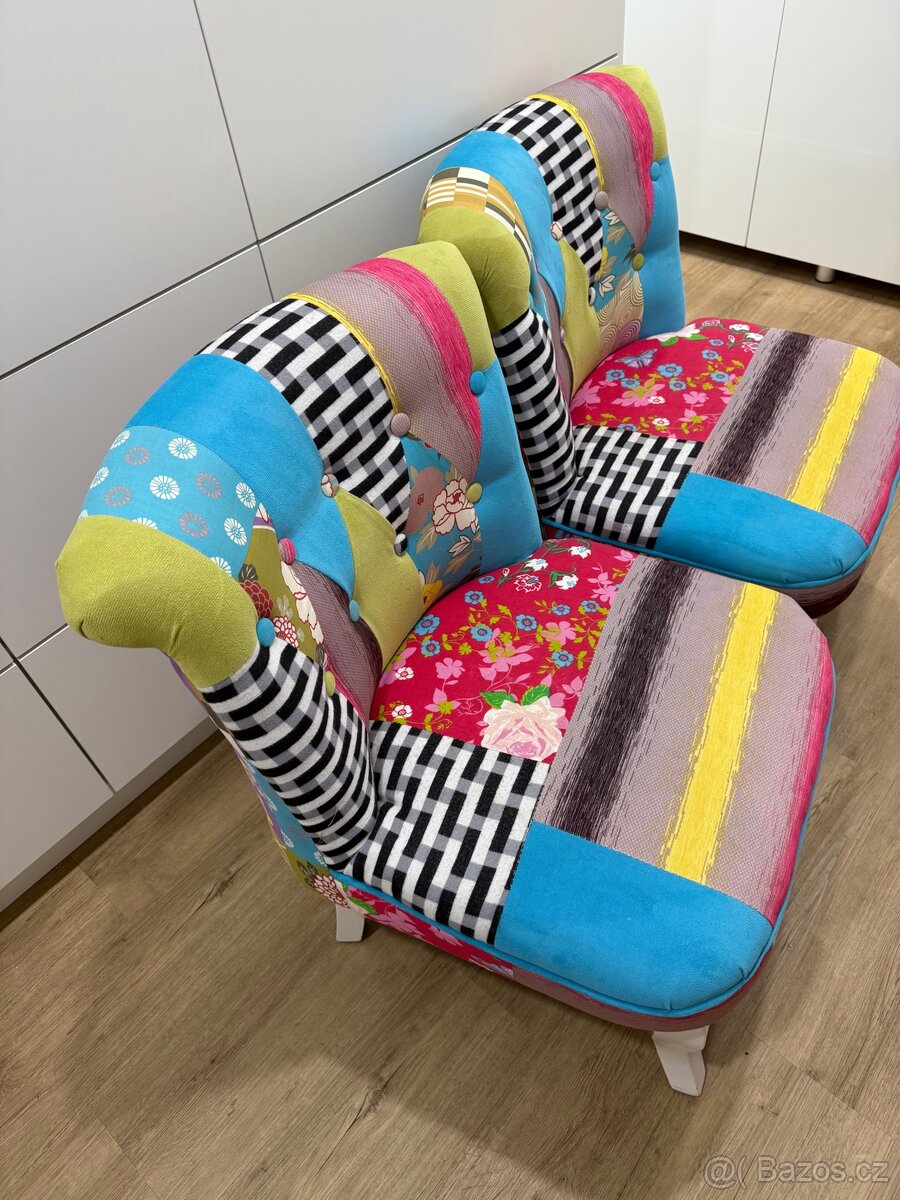 Křeslo patchwork - 8