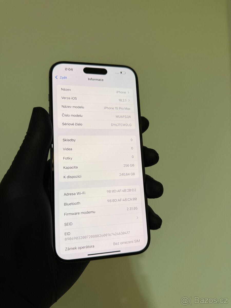 iPhone 15 Pro Max 256GB - 80% kondice - 8