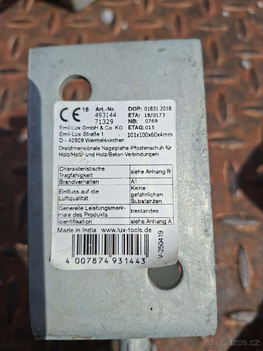Kotevní patka 3ks - 8