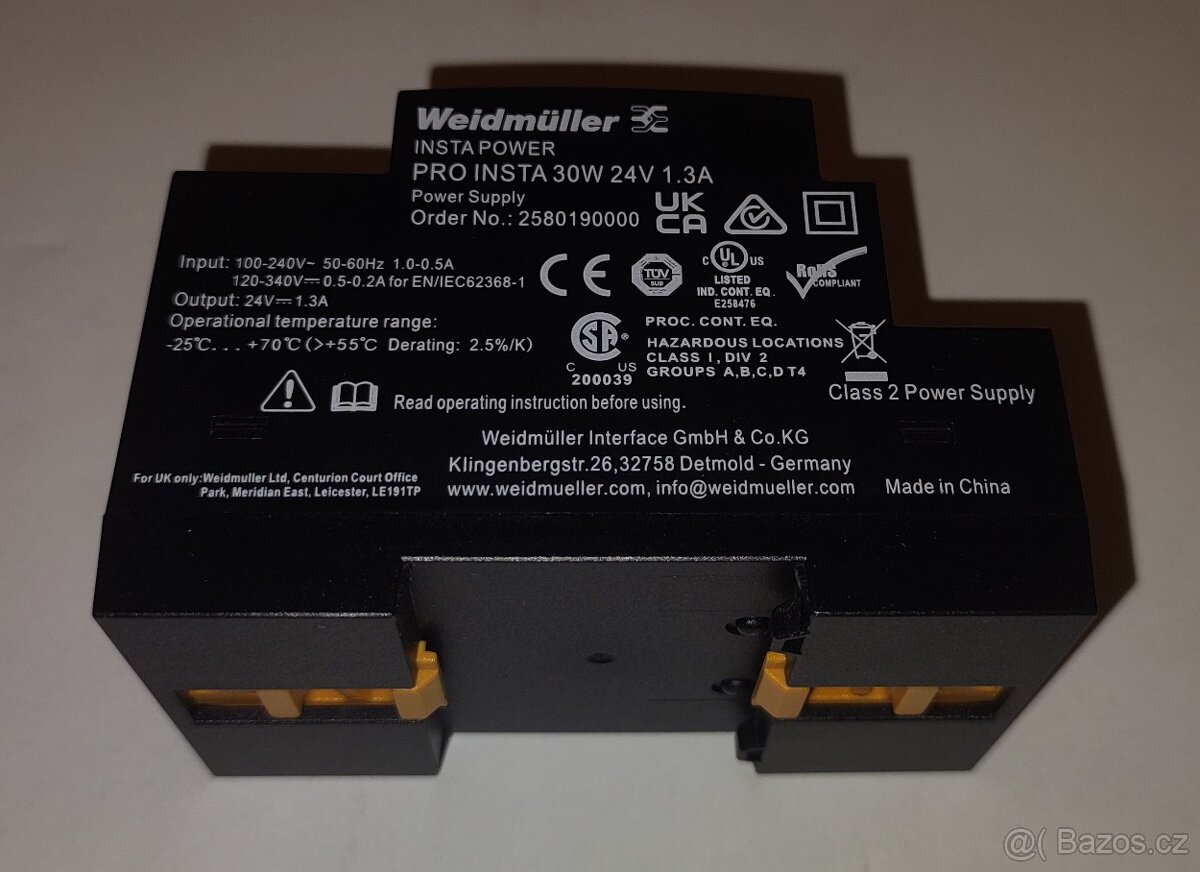 napájecí zdroj Weidmüller PRO INSTA 30W 24V 1.3A - 8